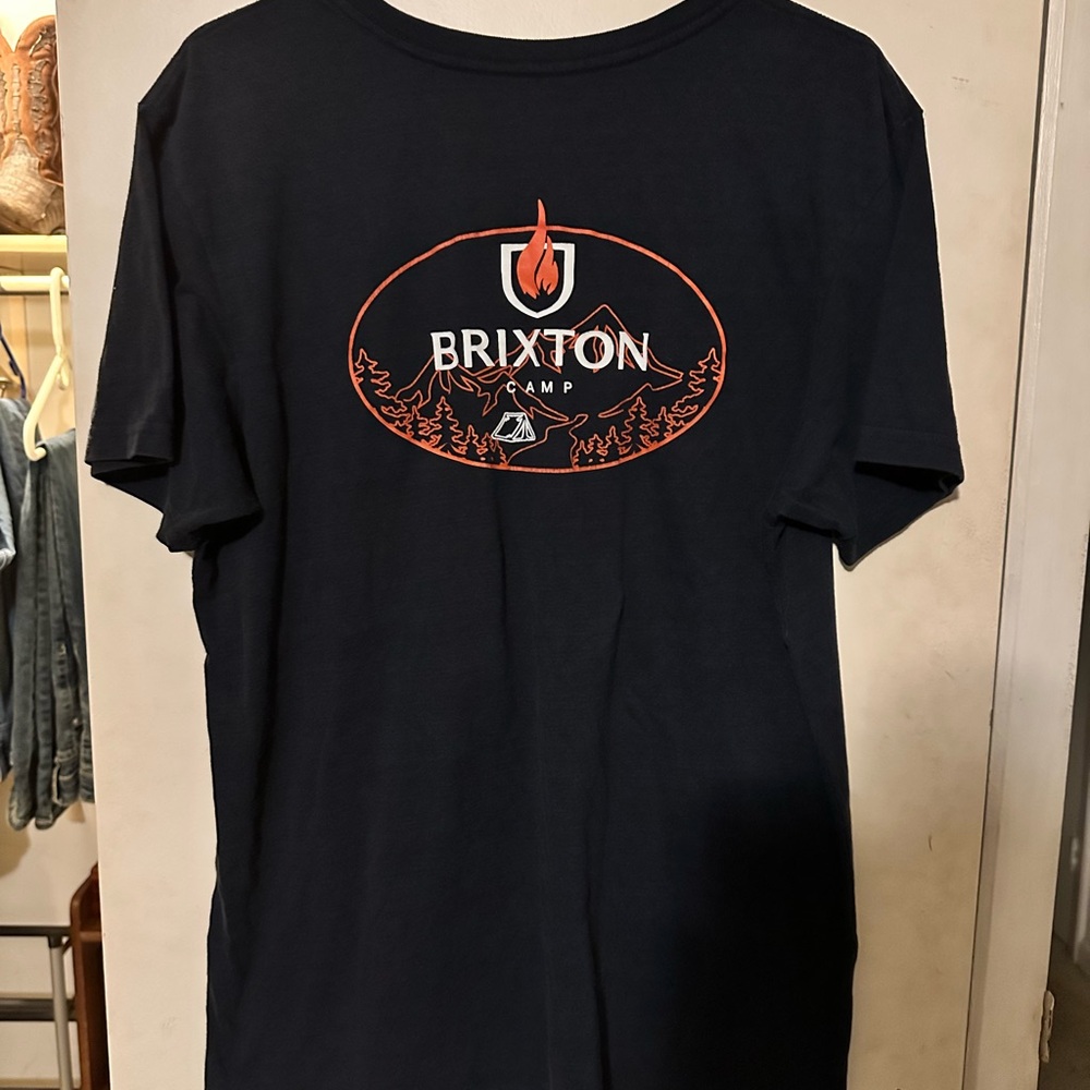Brixton Men's Navy Graphic Tee
